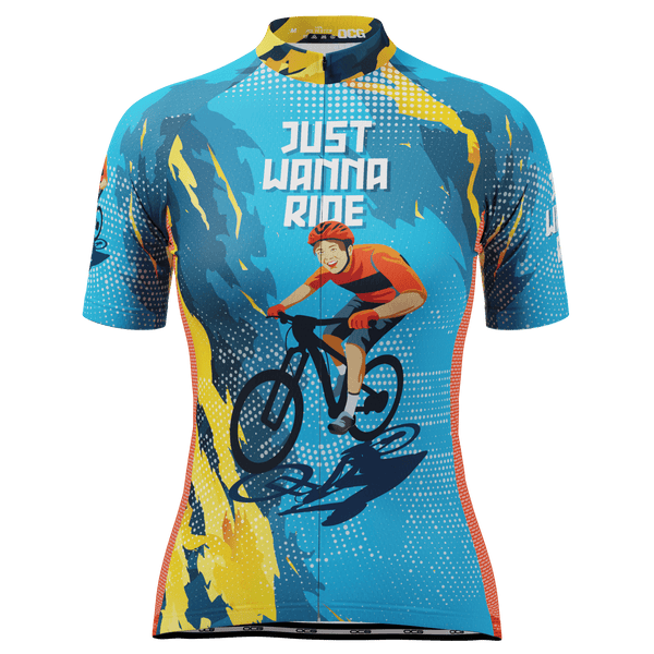 Women's Just Wanna Ride Short Sleeve Cycling Jersey