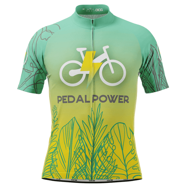 Men's Pedal Power Short Sleeve Cycling Jersey