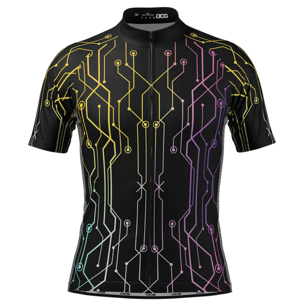 Men's Holographic Circuit Short Sleeve Cycling Jersey
