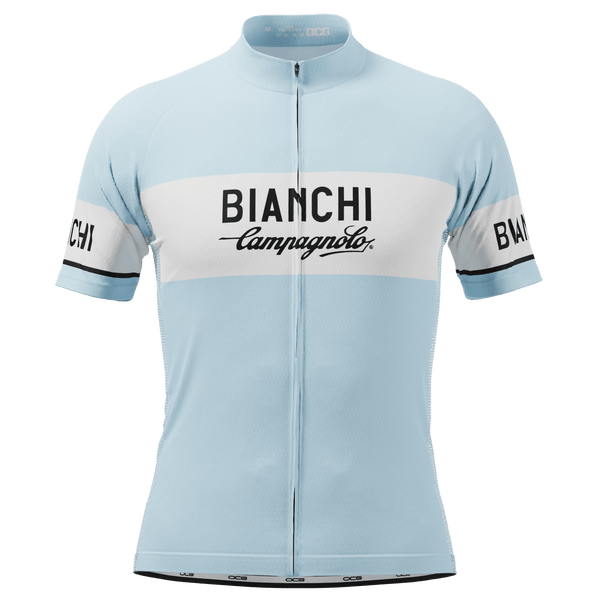 bianchi bicycle clothes Men's Retro Bianchi Long Sleeve Cycling Jersey