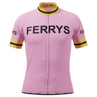 Men's Retro Ferrys 1960's Short Sleeve Cycling Jersey