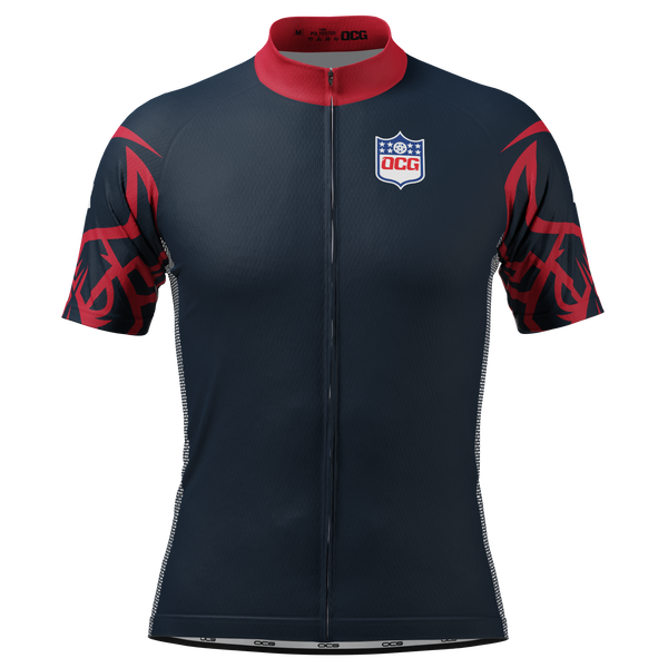 Men's Houston Football Short Sleeve Cycling Jersey