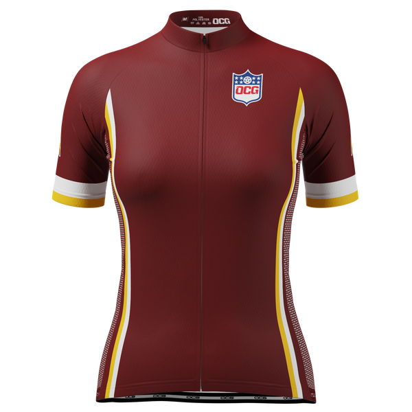 Women's Washington Football Short Sleeve Cycling Jersey