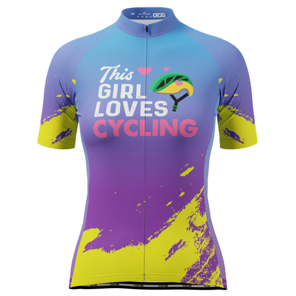 Women's This Girl Likes to Cycling Short Sleeve Cycling Jersey