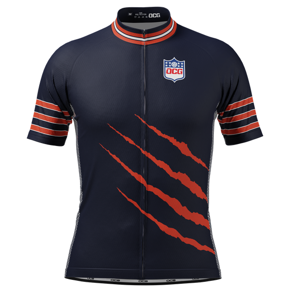 Men's Chicago Football Short Sleeve Cycling Jersey