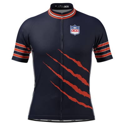 Men's Chicago Football Short Sleeve Cycling Jersey