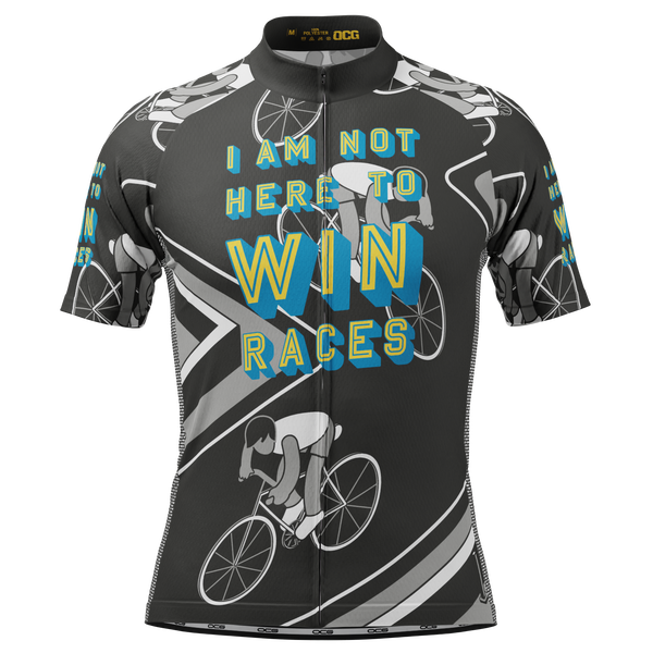 Men's I am Not Here To Win Races Short Sleeve Cycling Jersey