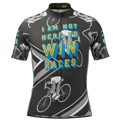 Herre I am Not Here To Win Races Kortærmet Cykeltrøje
