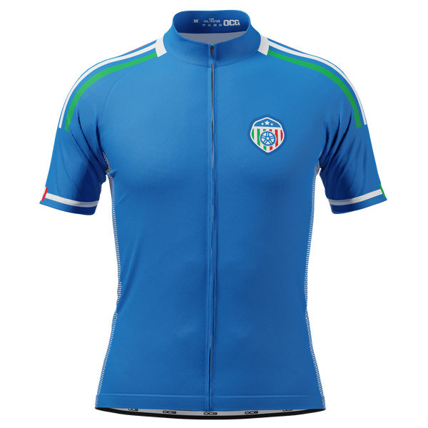 Men's Italy Soccer Short Sleeve Cycling Jersey