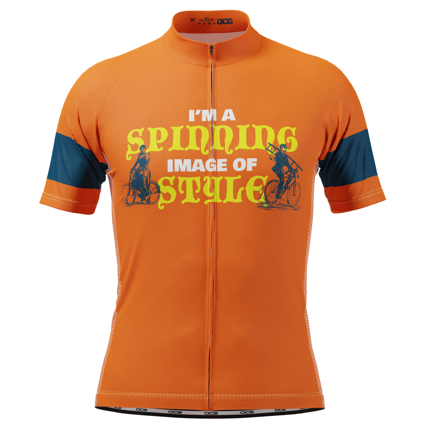 Men's I'm a Spinning Image of Style Short Sleeve Cycling Jersey