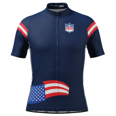 Men's New England Football Short Sleeve Cycling Jersey
