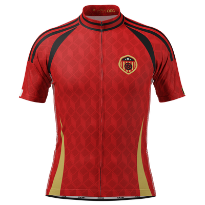 Men's Belgium Soccer Short Sleeve Cycling Jersey