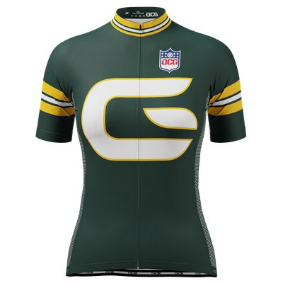 Women's Green Bay Football Short Sleeve Cycling Jersey
