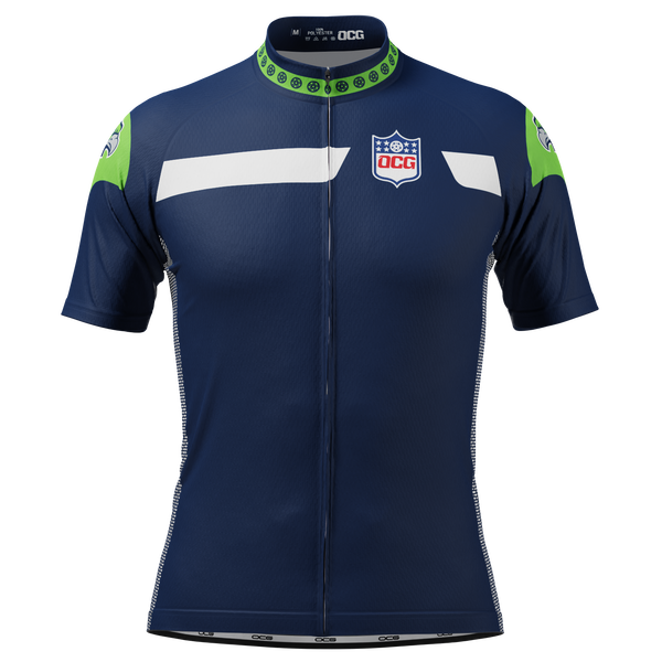 Men's Seattle Football Short Sleeve Cycling Jersey