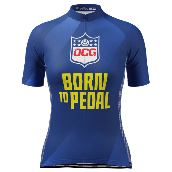 Women's Born To Pedal Short Sleeve Cycling Jersey