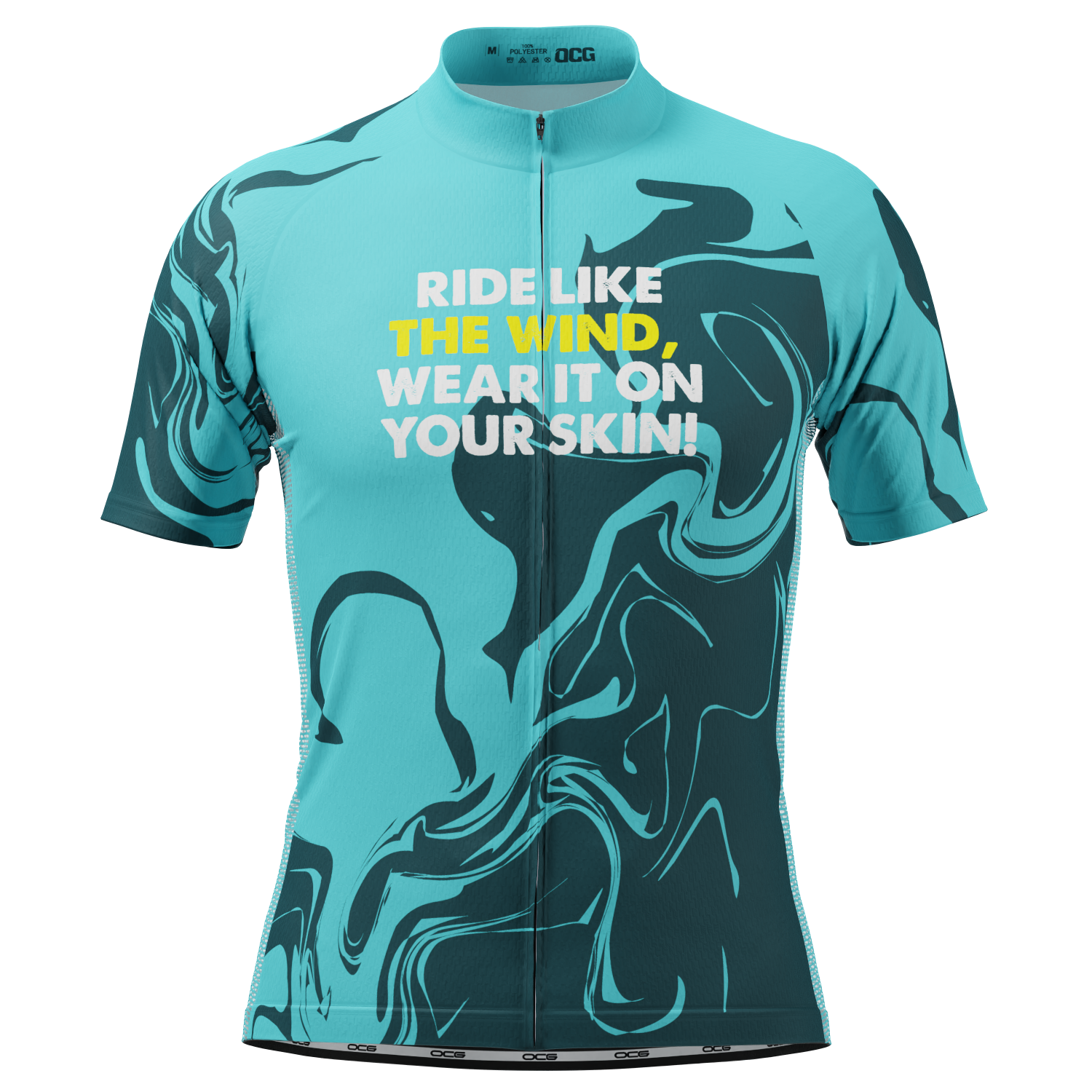 Men's Ride Like The Wind, Wear It On Your Skin! Short Sleeve Cycling Jersey