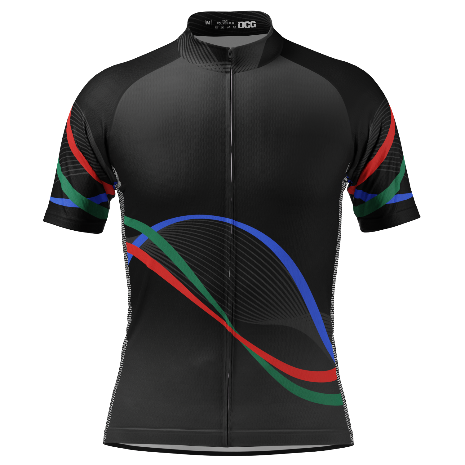 Men's Technical Black Short Sleeve Cycling Jersey