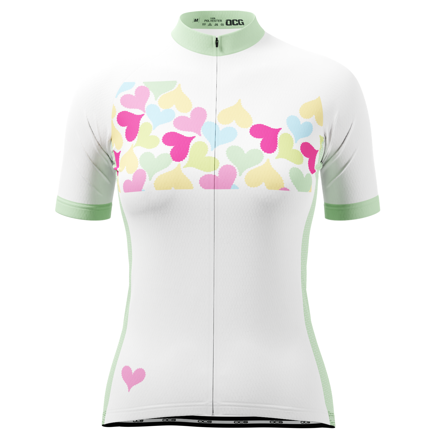 Women's Love Hearts Short Sleeve Cycling Jersey