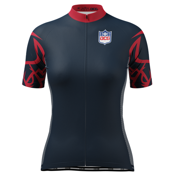 Women's Houston Football Short Sleeve Cycling Jersey