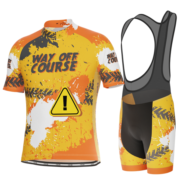Men's Way Off Course Short Sleeve 2 Piece Cycling Kit