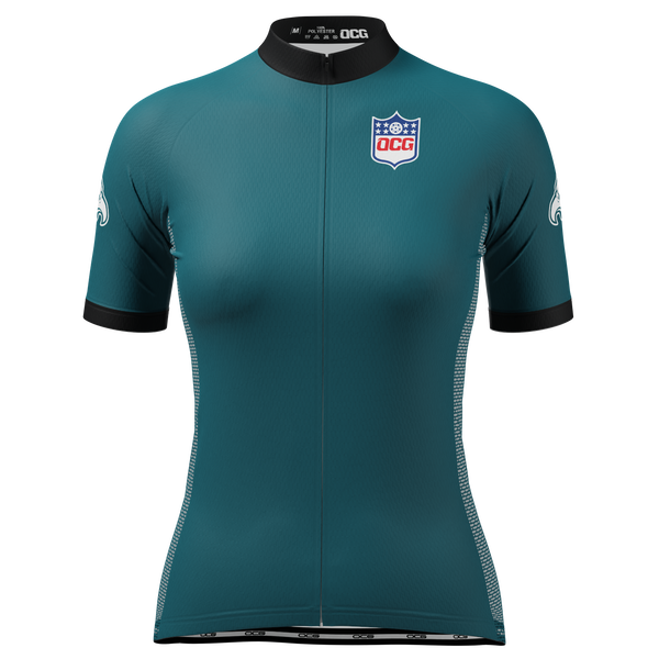 Women's Philadelphia Football Short Sleeve Cycling Jersey