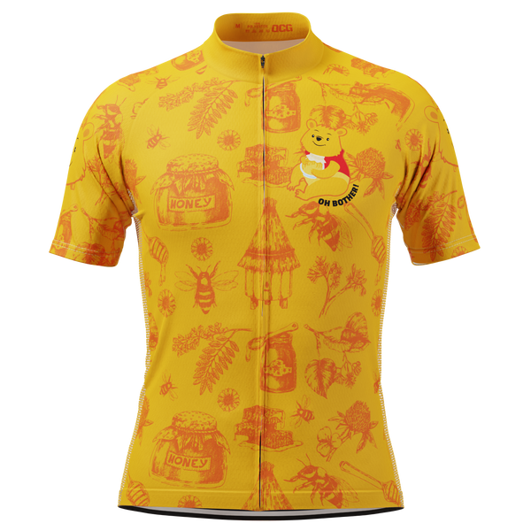 Men's Winnie The Pooh Oh Bother! Short Sleeve Cycling Jersey