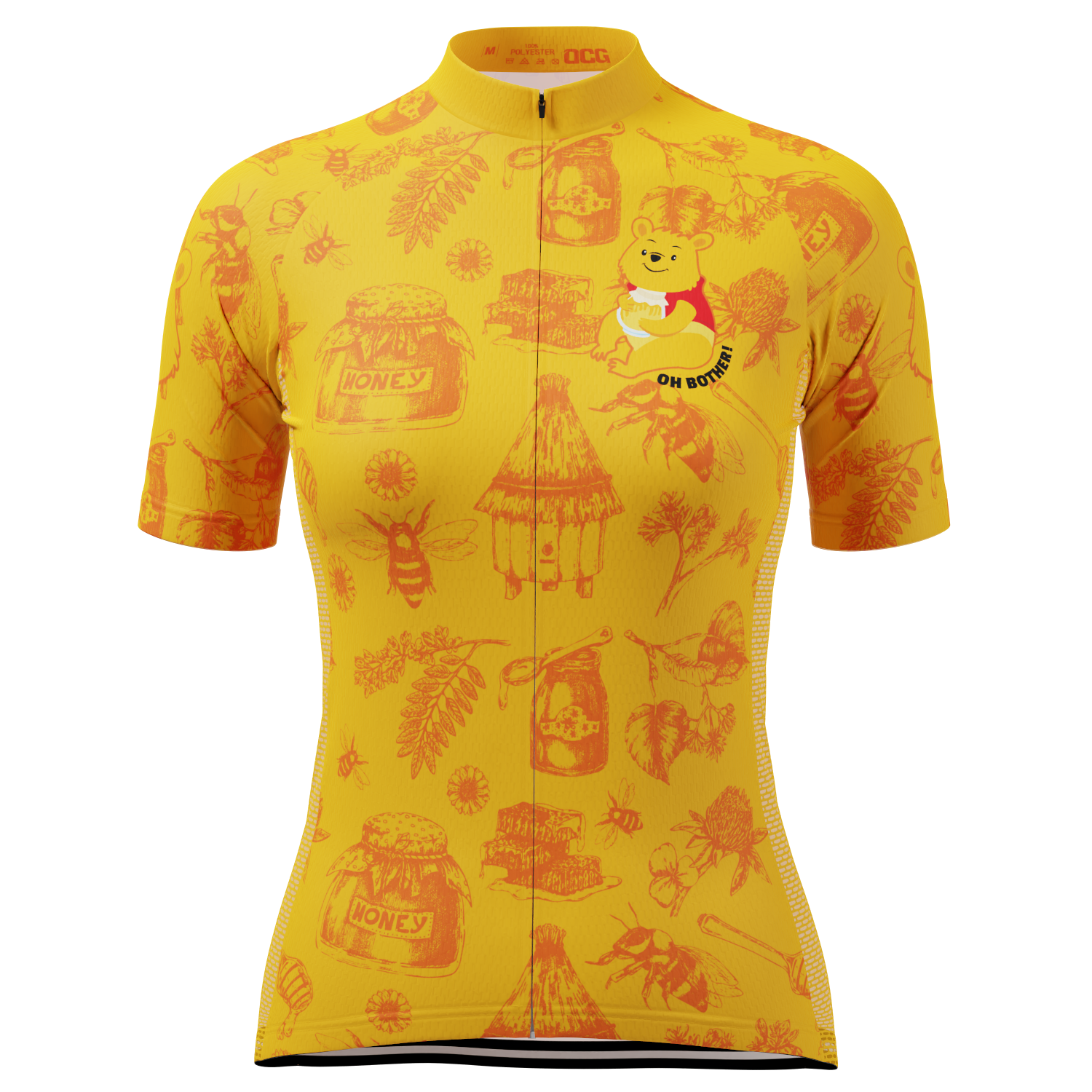 Women's Winnie The Pooh Oh Bother! Short Sleeve Cycling Jersey