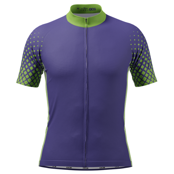 Men's Wind Breaker Dots Short Sleeve Cycling Jersey