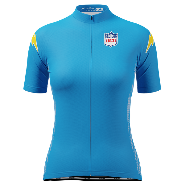 Women's Charger Football Short Sleeve Cycling Jersey