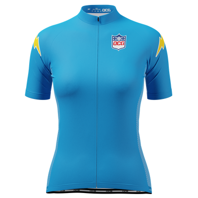 Women's Charger Football Short Sleeve Cycling Jersey