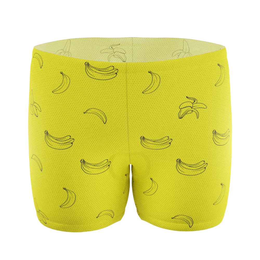Men's Must Be Bananas Gel Padded Cycling Underwear-Shorts