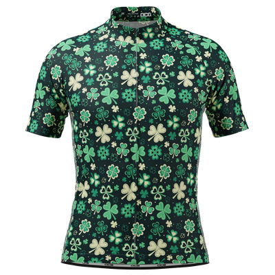 Men's Shamrocks & Clovers Short Sleeve Cycling Jersey