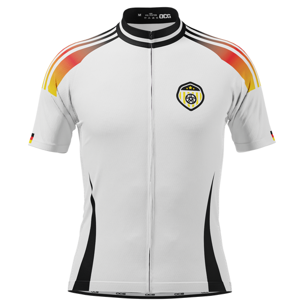 Men's Germany Soccer Short Sleeve Cycling Jersey