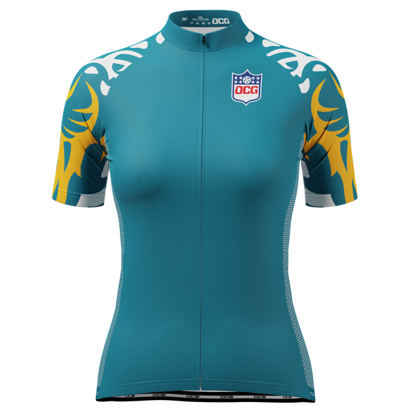 Women's Jacksonville Football Short Sleeve Cycling Jersey
