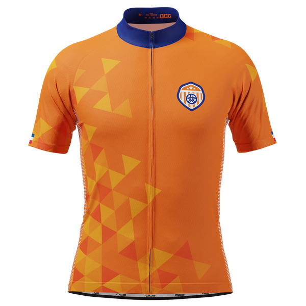 Men's Netherlands Soccer Short Sleeve Cycling Jersey