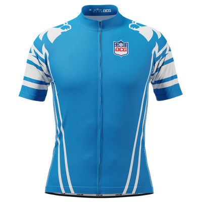 Men's Detroit Football Short Sleeve Cycling Jersey