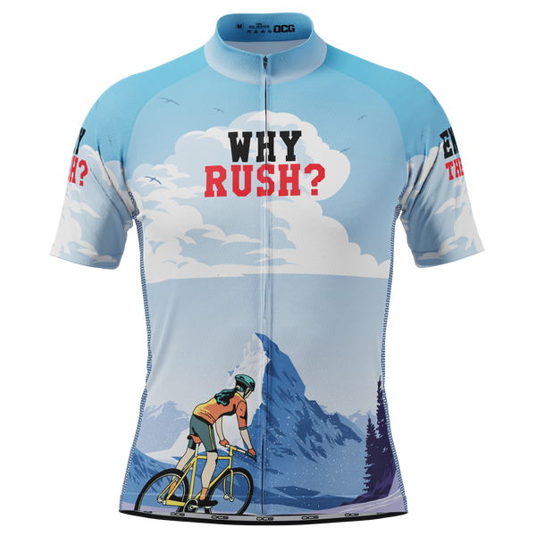 Men's Why Rush Short Sleeve Cycling Jersey