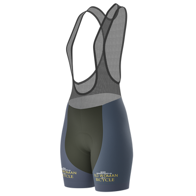 Vrouwen Never Underestimate an Old Woman Gel Gevoerde Fietsbroek