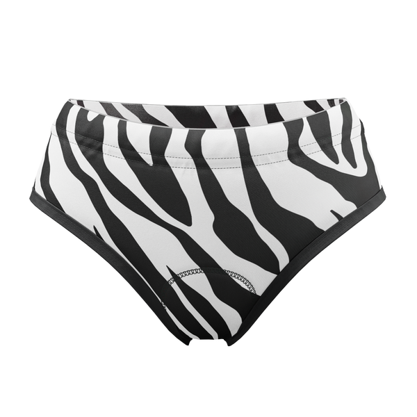 Women's Zebra Gel Padded Cycling Underwear-Briefs