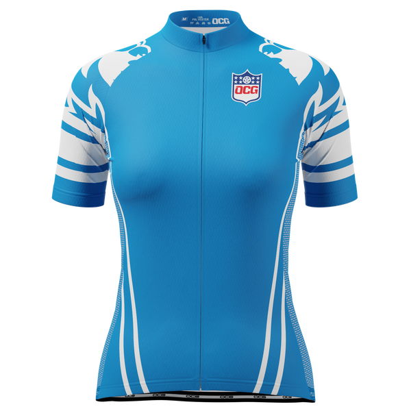 Women's Detroit Football Short Sleeve Cycling Jersey
