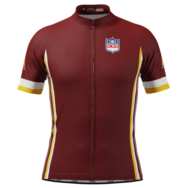 Men's Washington Football Short Sleeve Cycling Jersey
