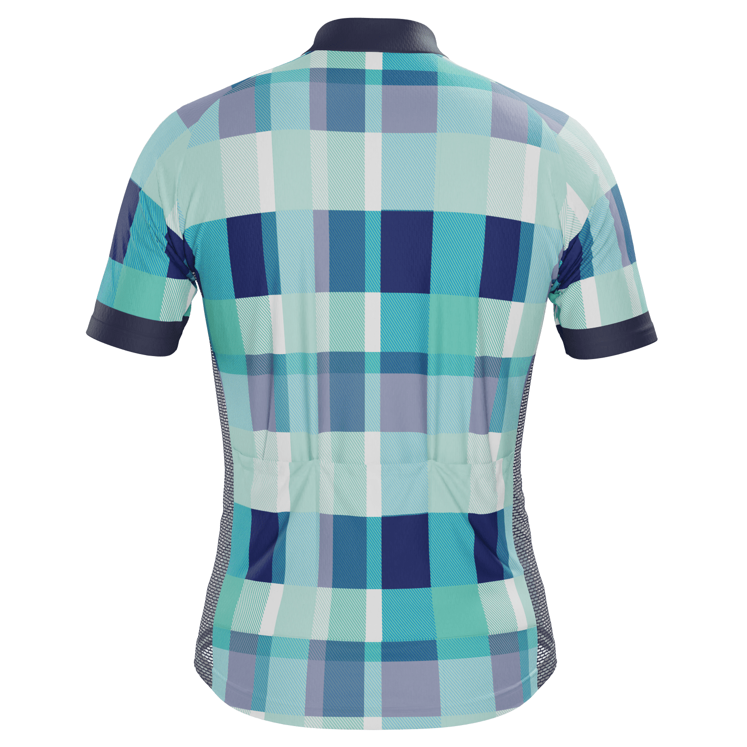 Men's Classic Tartan Short Sleeve Cycling Jersey
