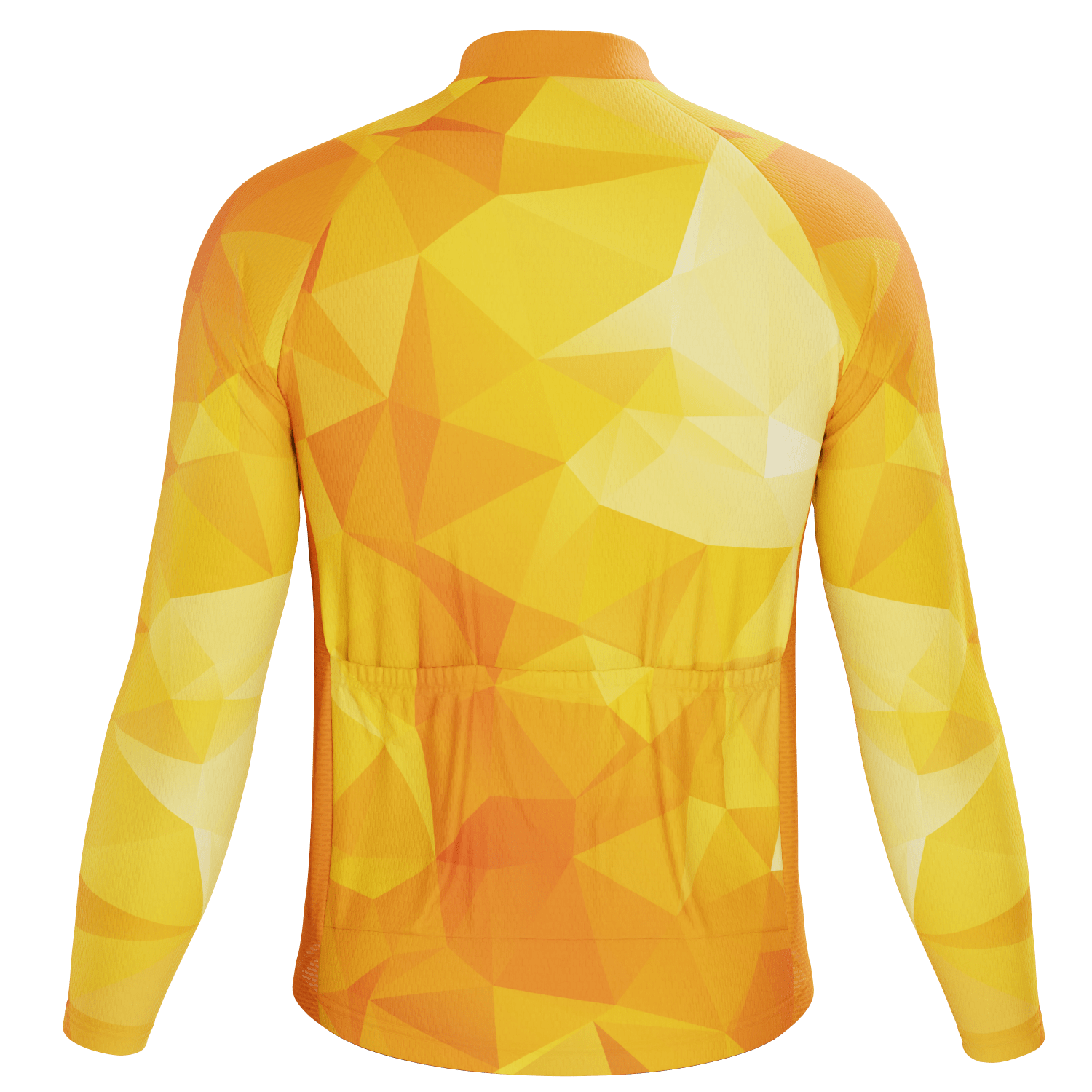 Men's High Viz Polygon Long Sleeve Cycling Jersey