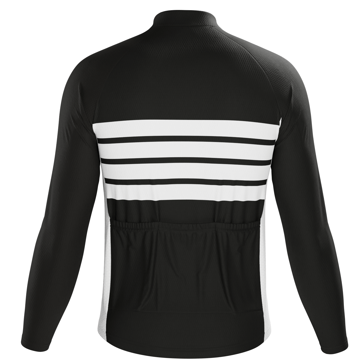 Black long top sleeve cycling jersey