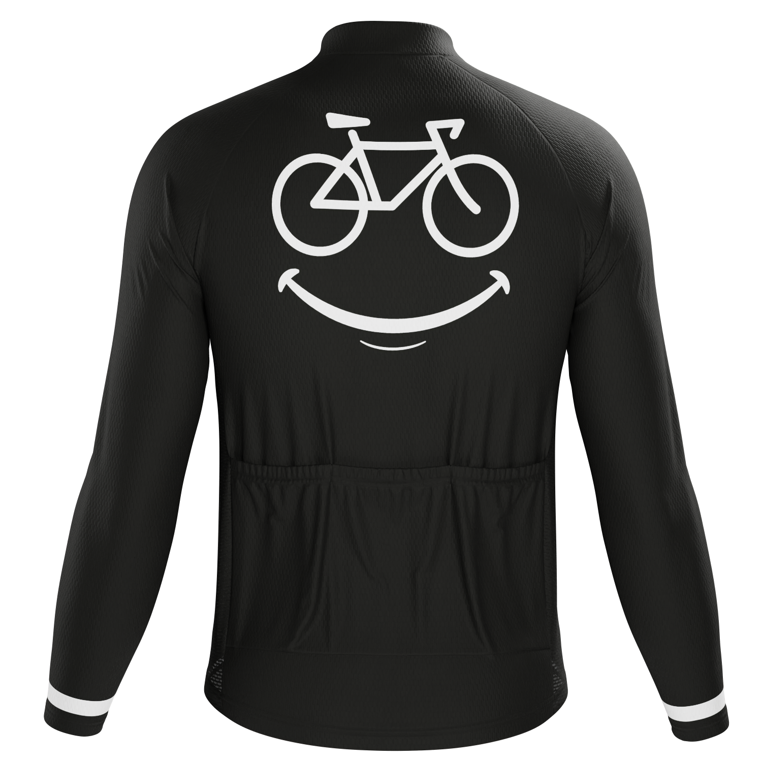 Men's Smiling Bike Long Sleeve Cycling Jersey