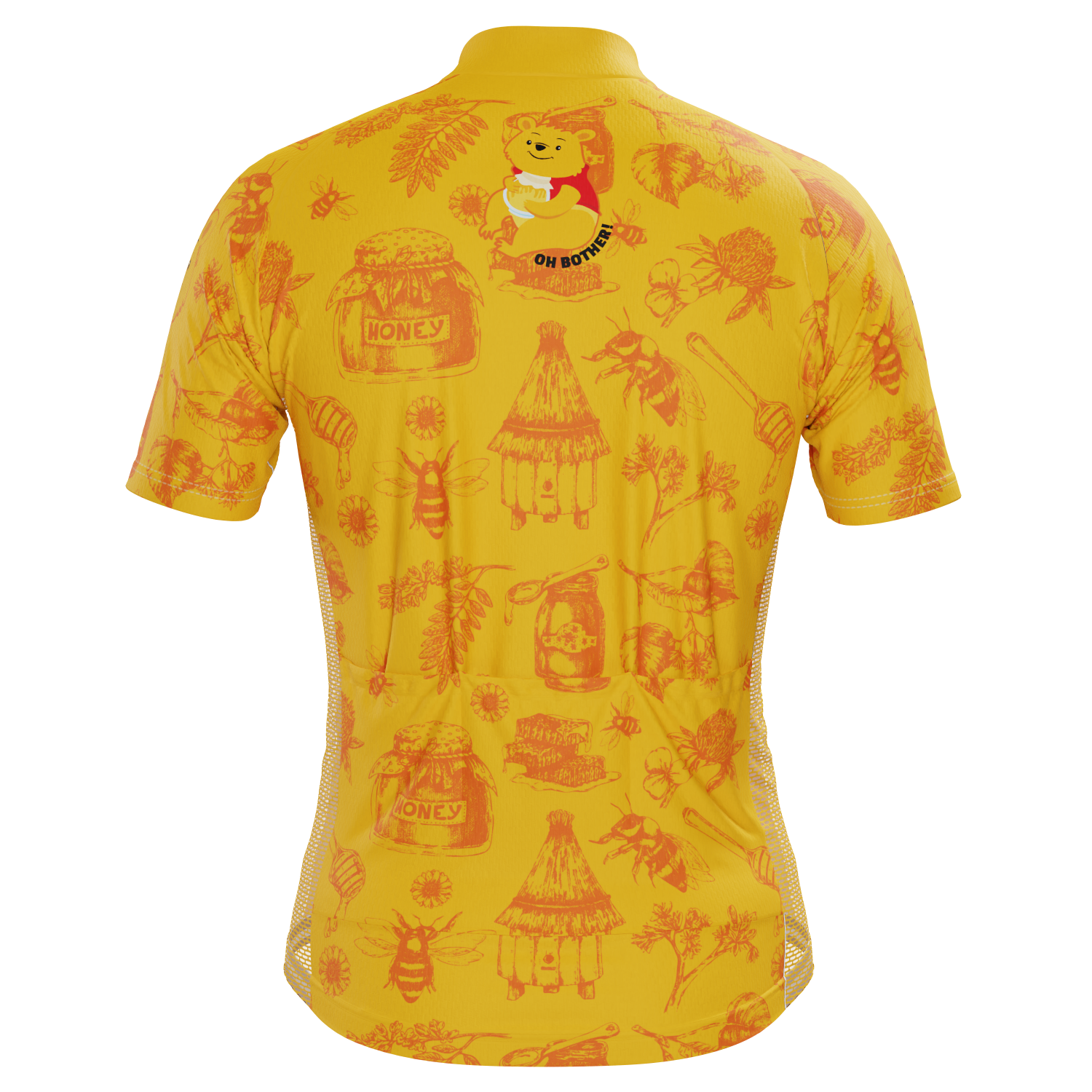 Men's Winnie The Pooh Oh Bother! Short Sleeve Cycling Jersey