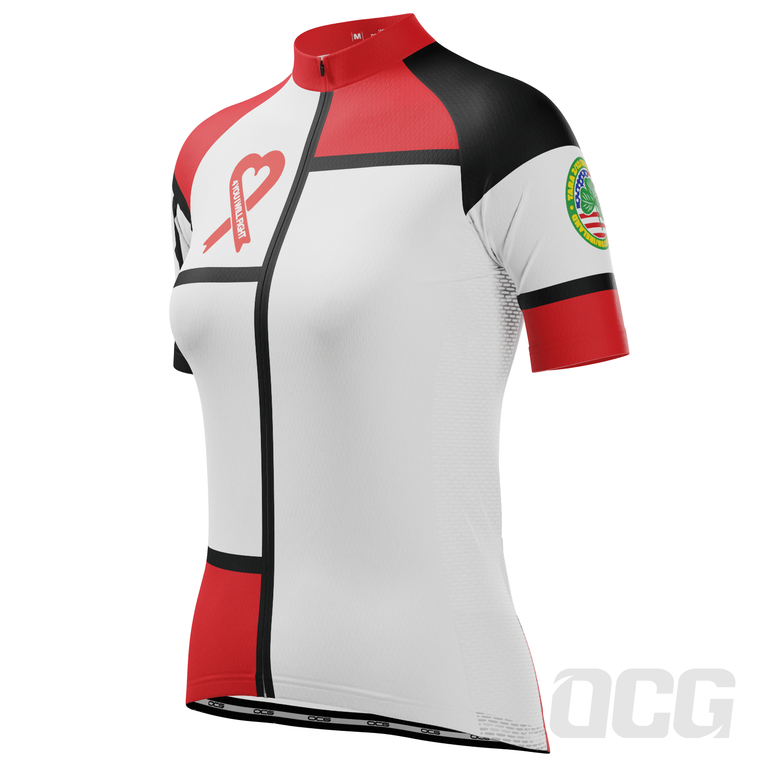 Women's La Vie Claire in Red Custom 4 You I Will Fight Short Sleeve Cycling Jersey
