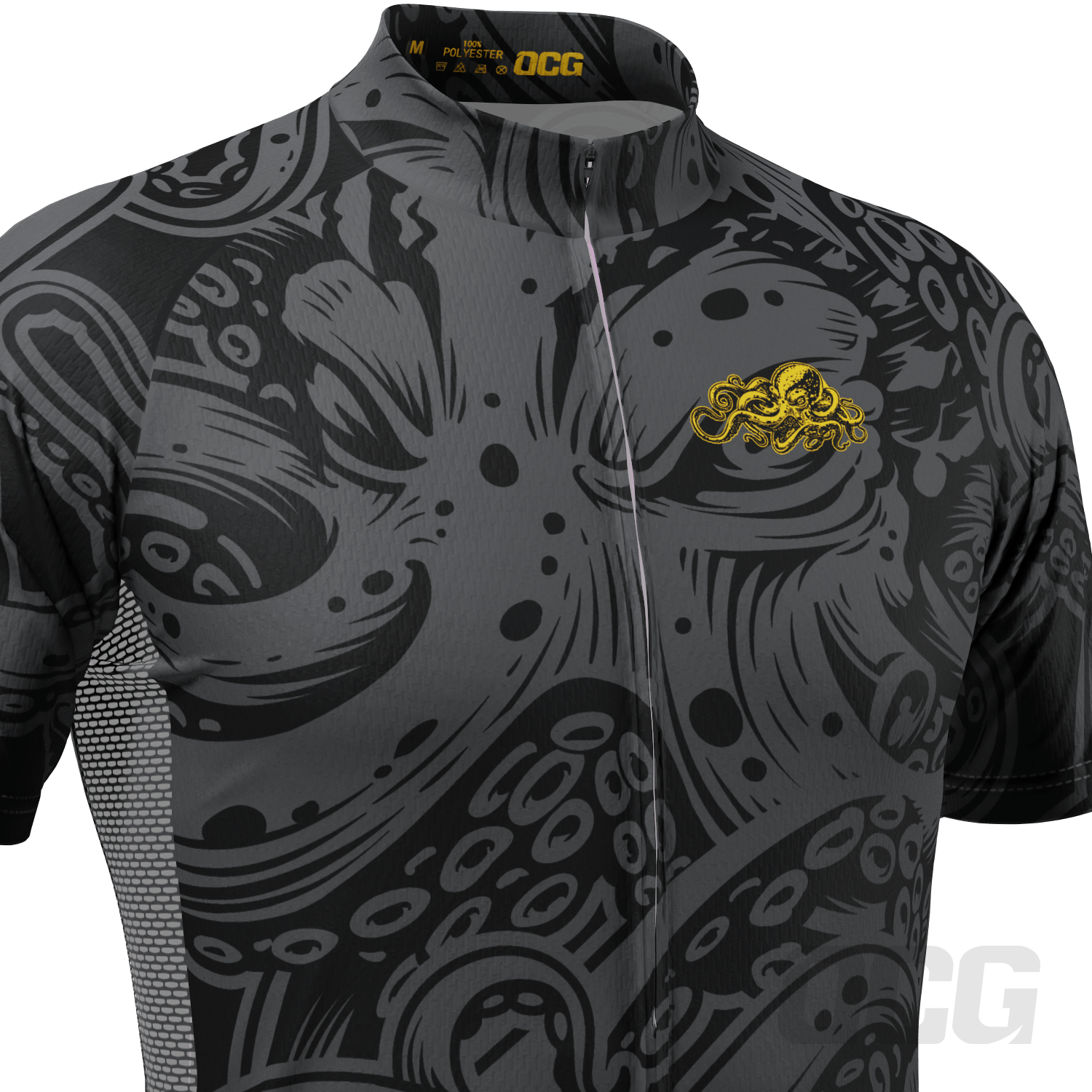 Men's The Black Octopus Short Sleeve Cycling Jersey