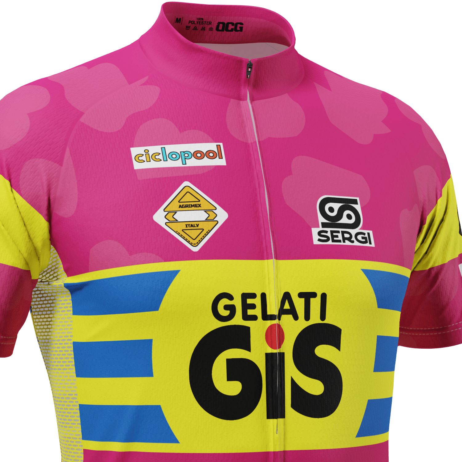 Men's Retro Ice Cream Short Sleeve Cycling Jersey