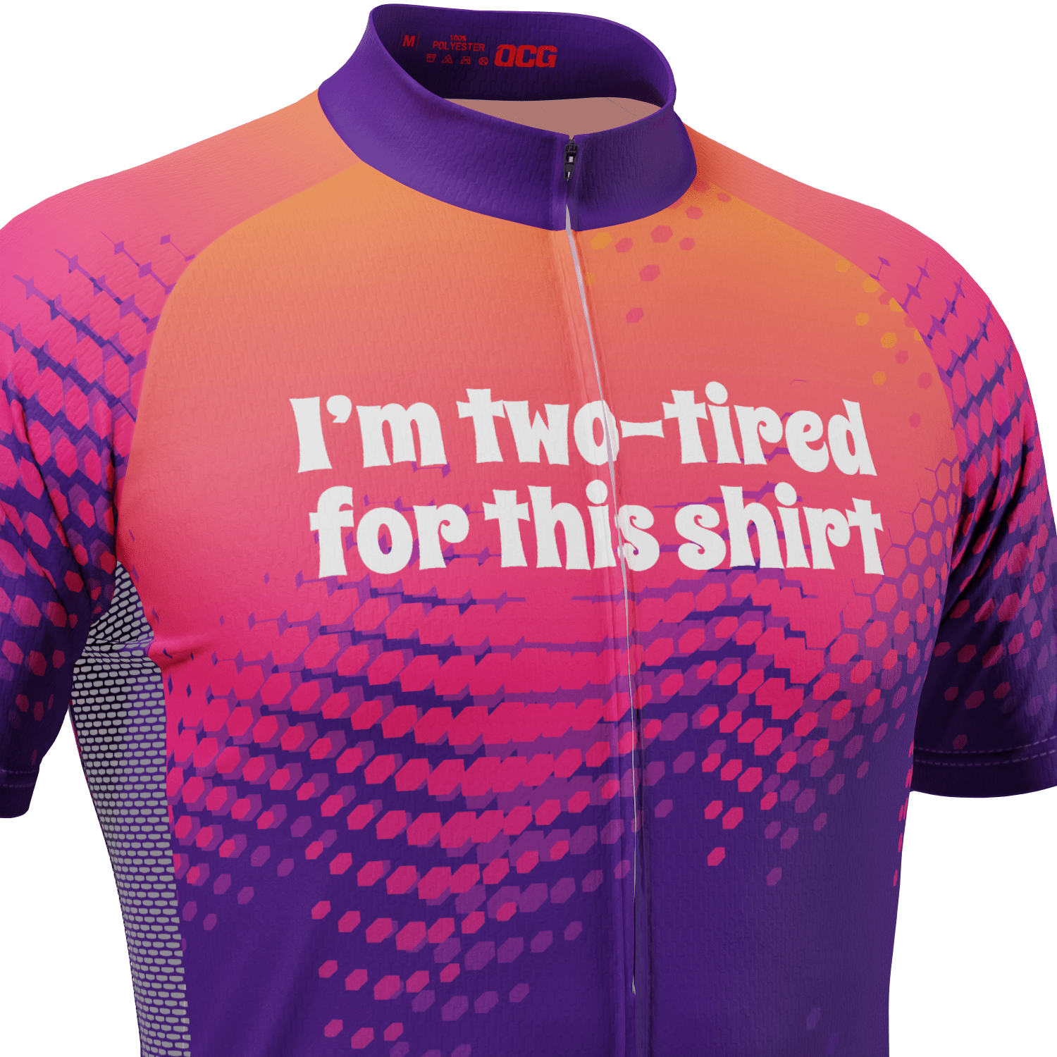Men's I'm Two-tired For This Shirt! Short Sleeve Cycling Jersey